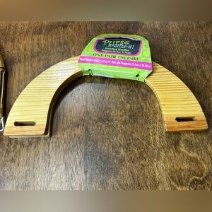 PurseN Wooden Purse Handle - Light Brown